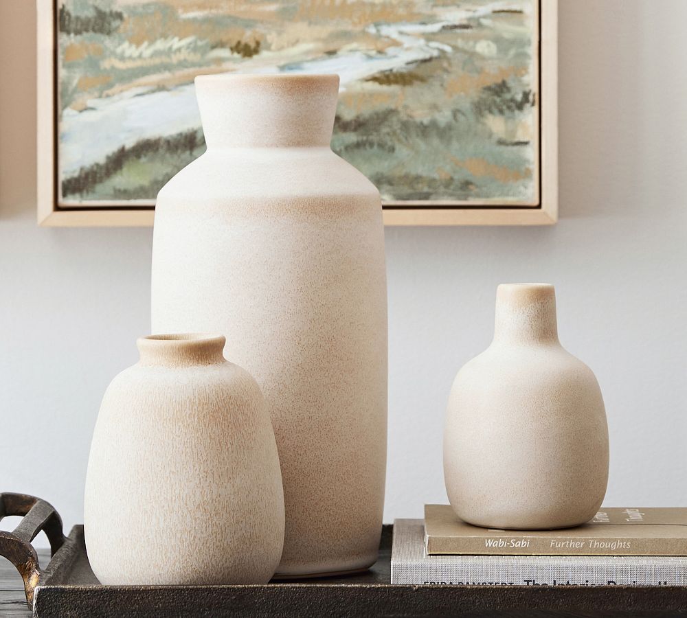 Reactive Handcrafted Glaze Vases - Set of 3