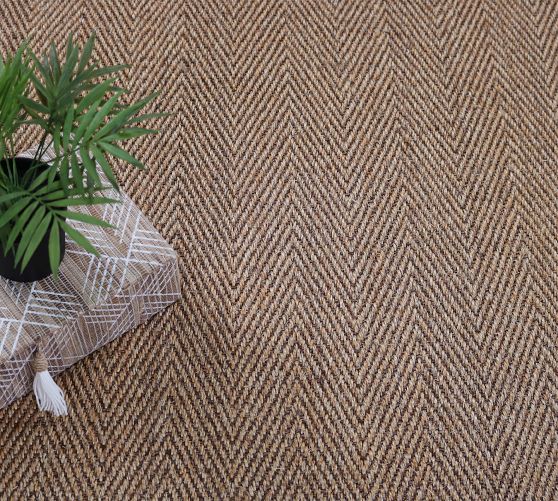 Custom Chevron Weave Sisal Rug Pottery Barn