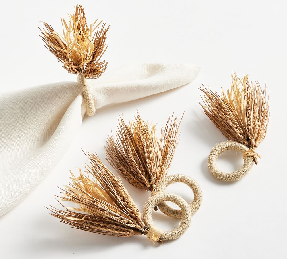 Modern Napkin Rings, Wooden Set — Wheat Art Co.