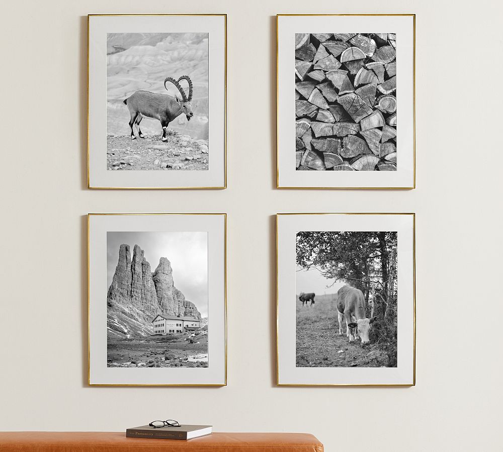 Behind The Glass Handmade Stone Grey Wooden Picture Frame With Mount - 30 X  40Cm : : Home & Kitchen