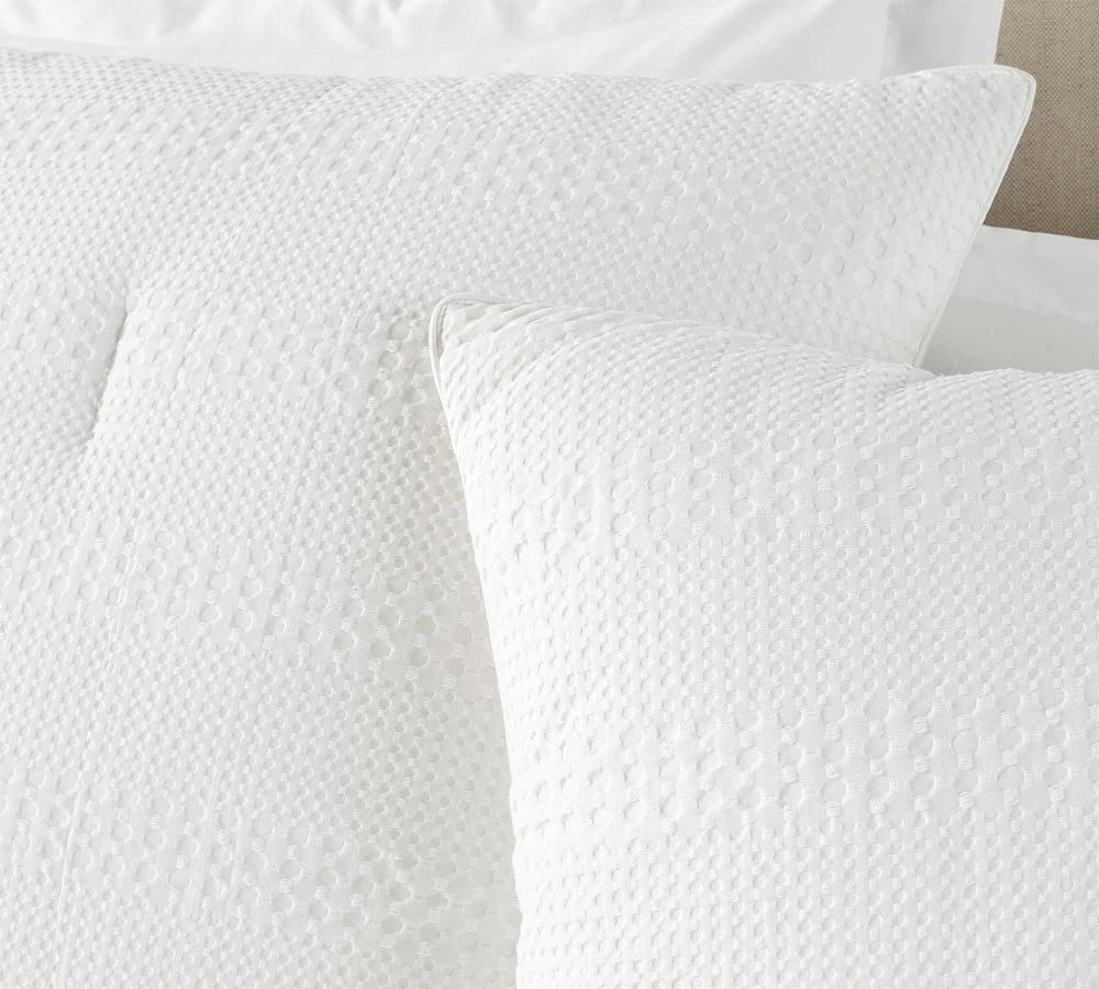 White Waffle Pillow Cover, Sizes Available 