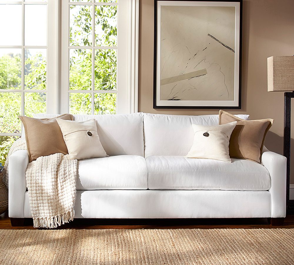 Pottery barn york slope arm deals sofa