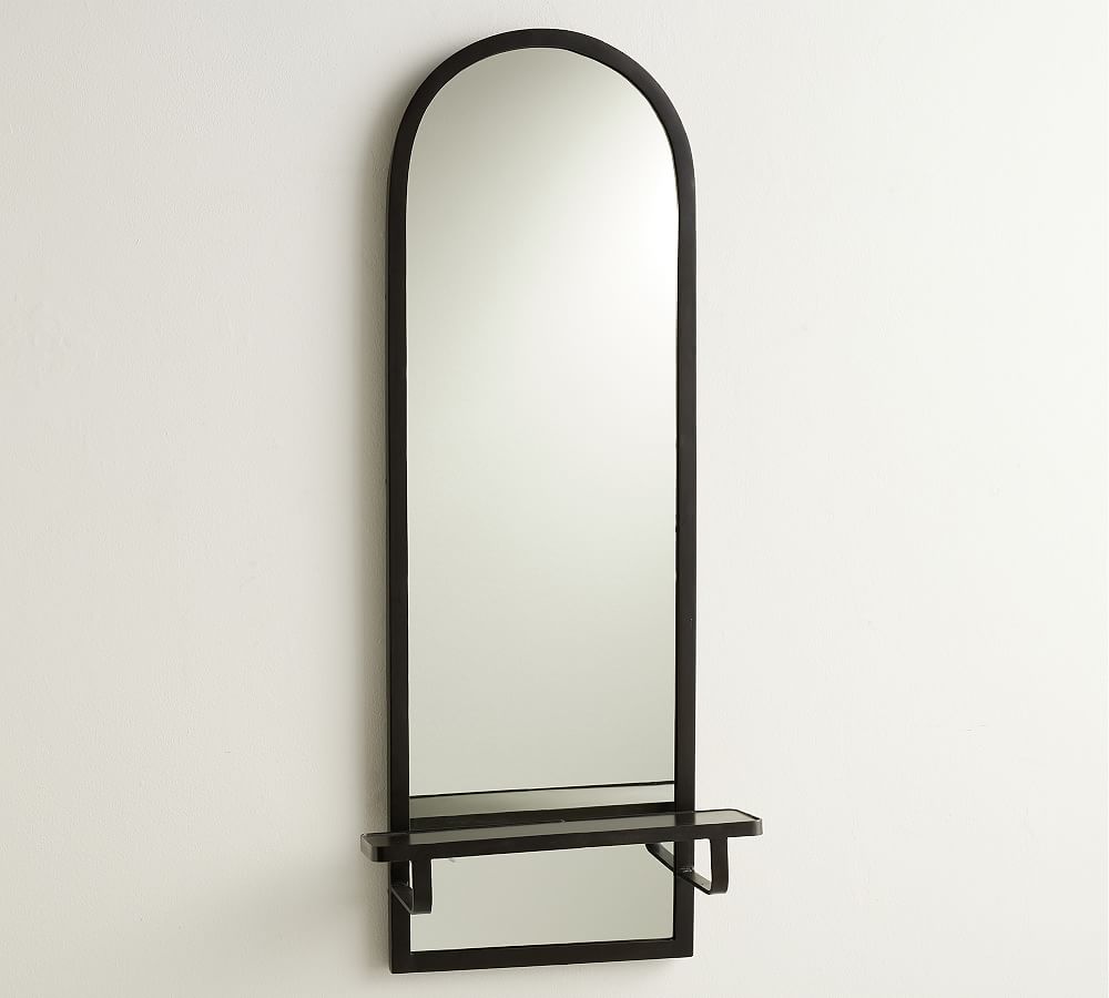 Felton Arch Wall Mirror With Shelf Pottery Barn