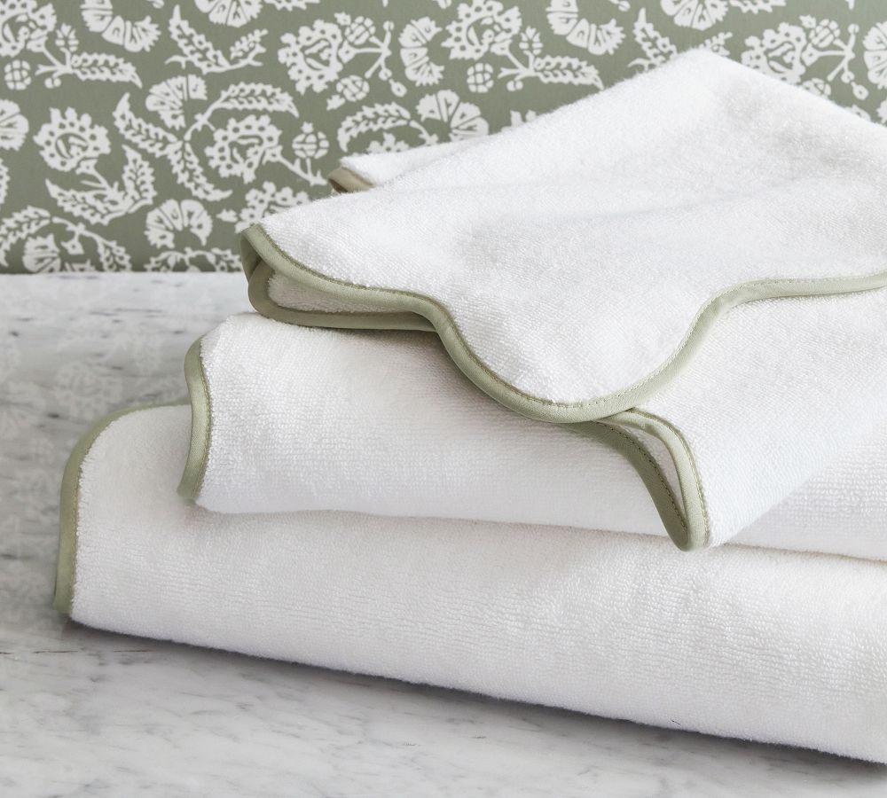 Peacock Alley Chelsea White Bath Towels