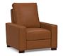 Turner Square Arm Leather Media Single Chair