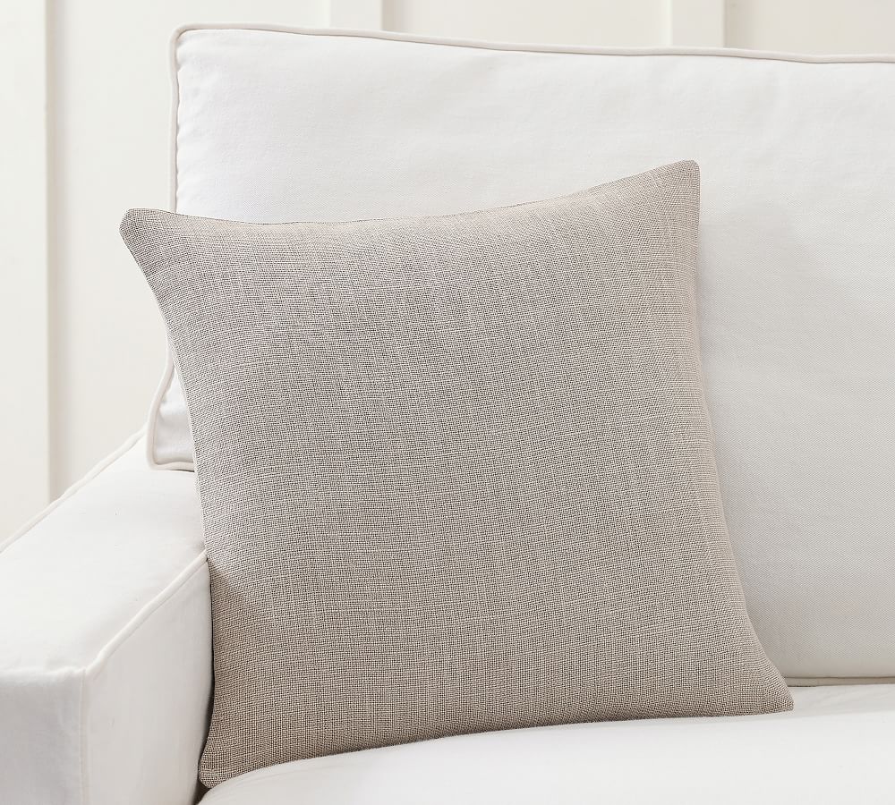 Dark Flax Belgian Linen Pillow 18" x 18"