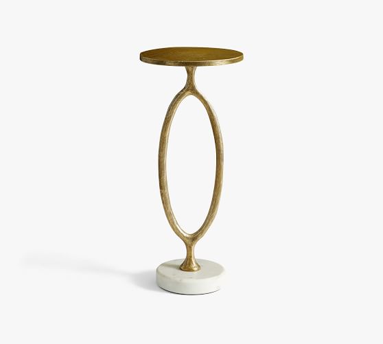 Pottery barn store gold side table