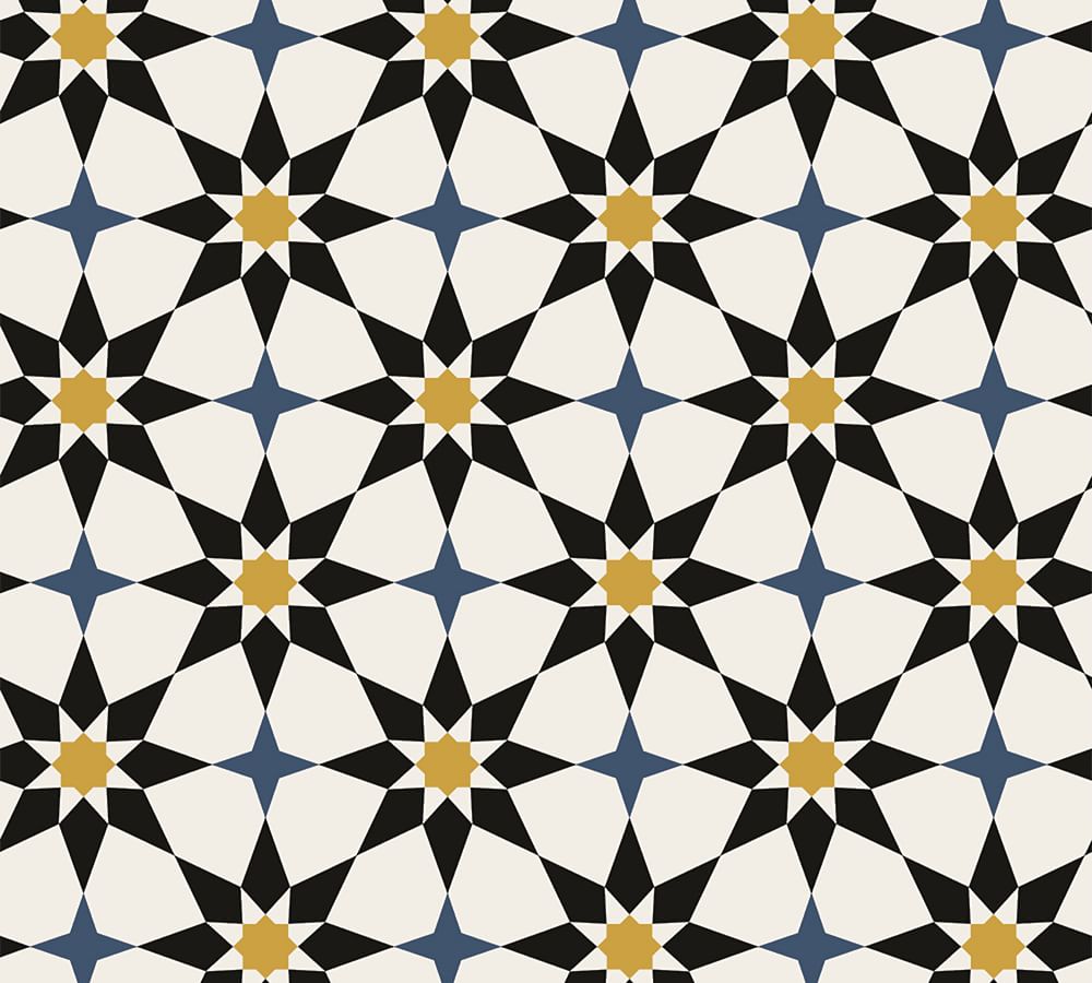 Soleil Moroccan Removable Wallpaper Pottery Barn