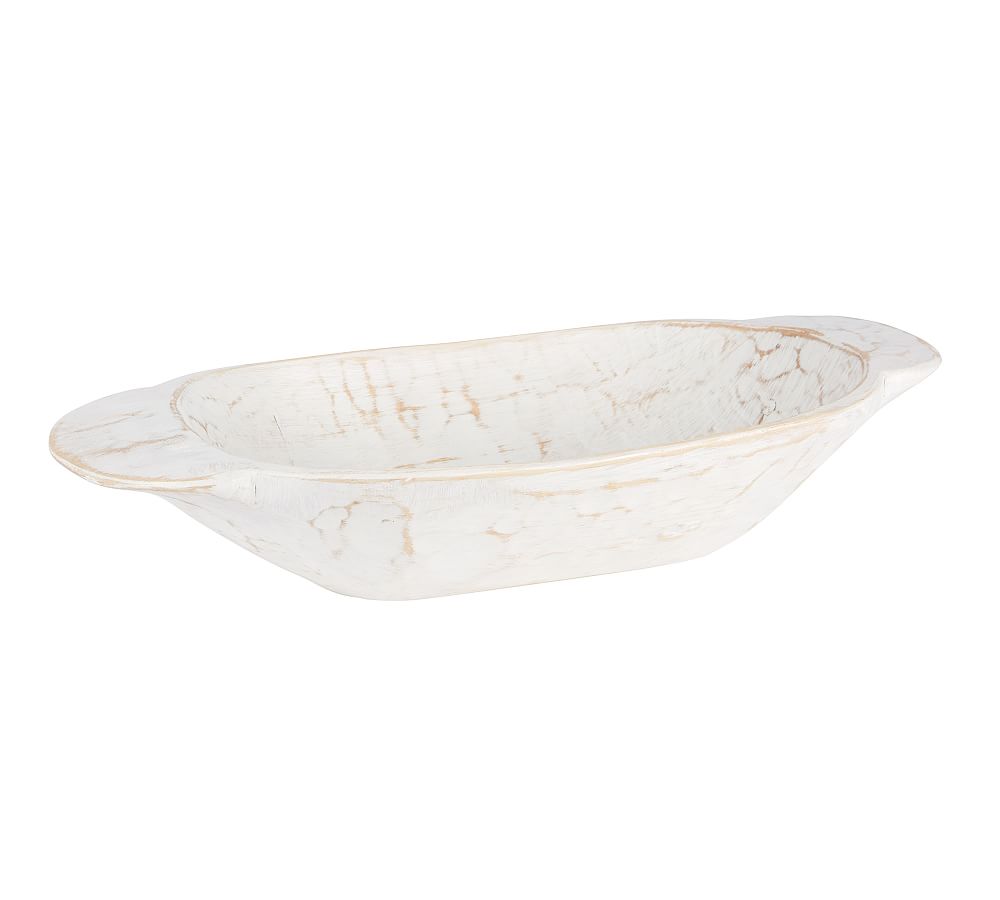 Copy of Media Dough Bowl, Antique White – Rustics for Less