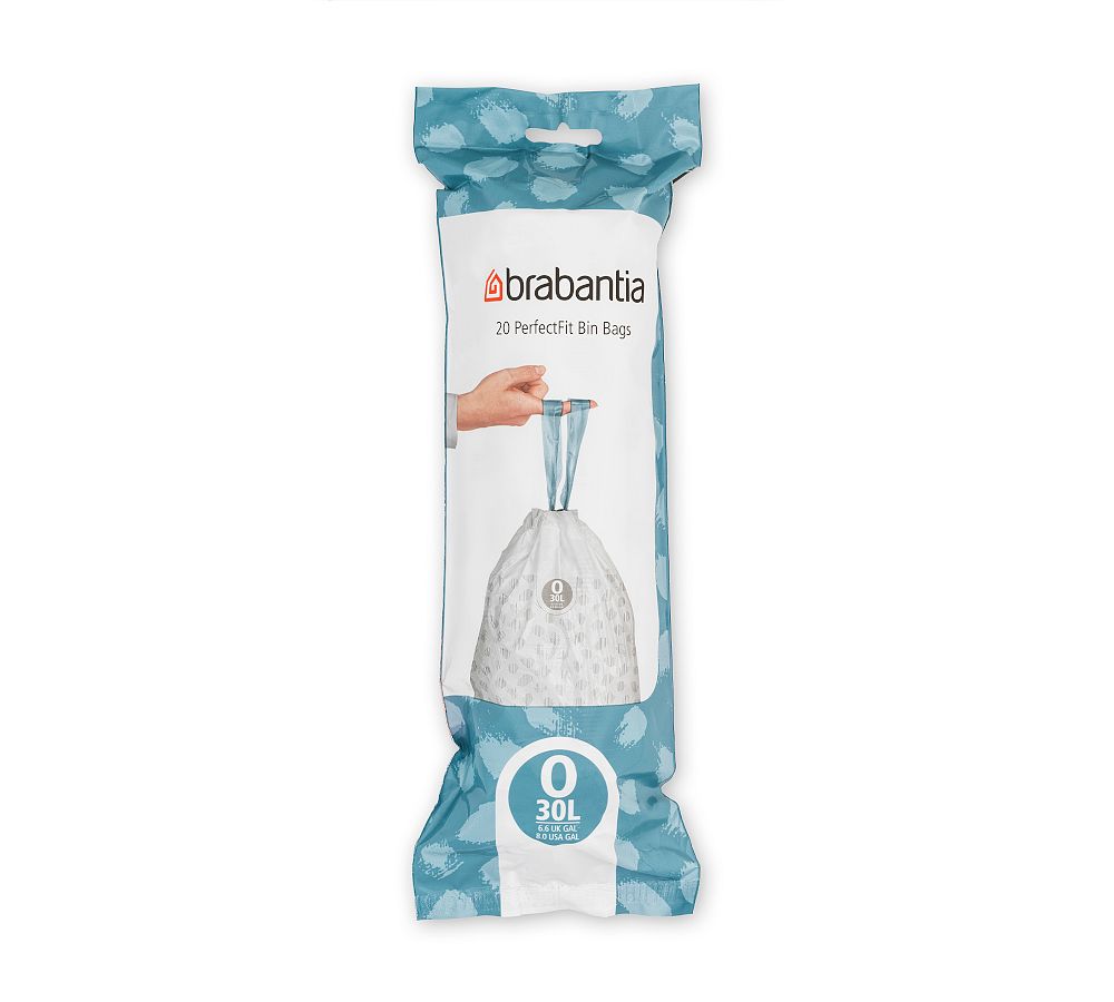 Brabantia PerfectFit Trash Bags, 8 Gallon 120 Bags Pottery Barn