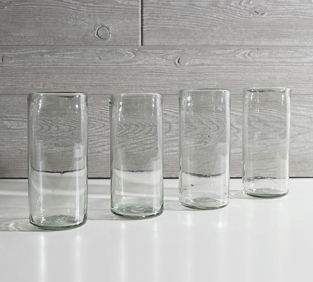 Claro Recycled Glass Drinkware Set of 4 Pottery Barn