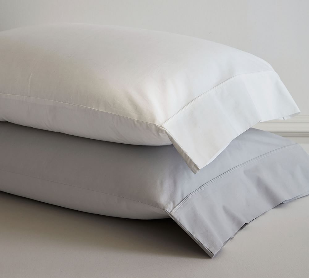 California Design De Standard Size Pillow Cases Set of 2, 100% Cotton  Cases, 400 Thread