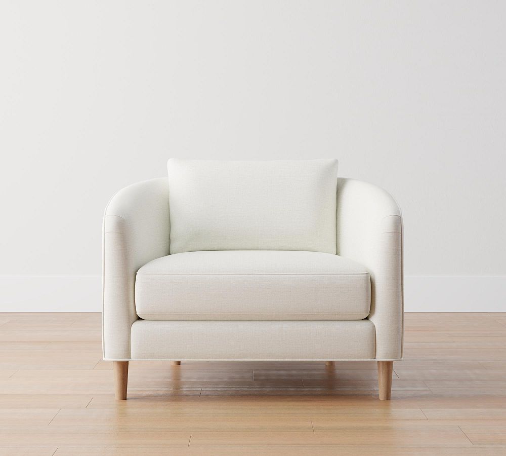 Small upholstered online armchair