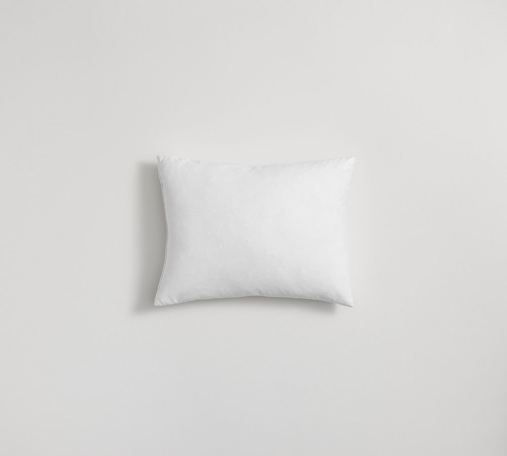 Feather and Down Lumbar Pillow Insert - White, Size 14 x 30, Cotton | The Company Store