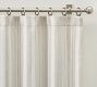 Hawthorn Striped Cotton Rod Pocket Curtain | Pottery Barn