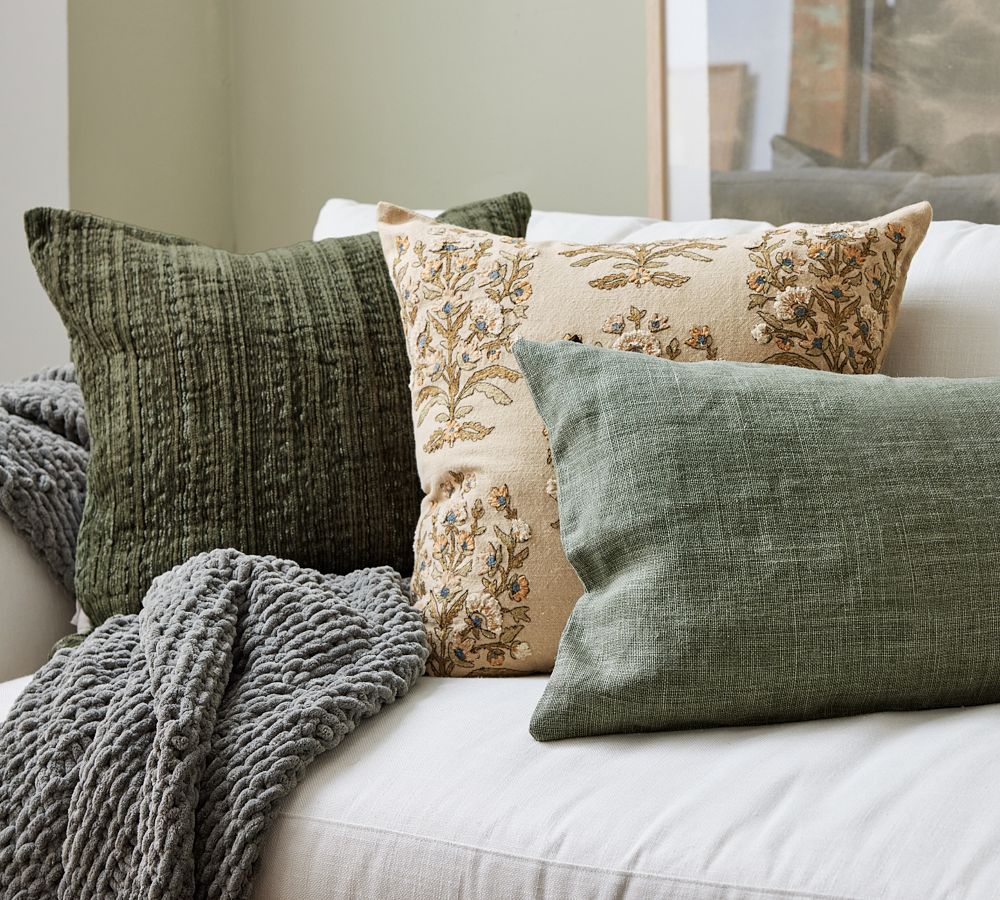 Chenille pillows best sale pottery barn