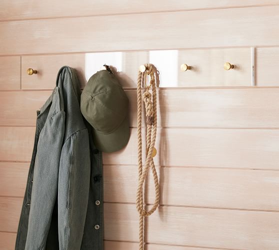 OCEAN LINER Vintage rustic Clothes coat jacket hanger rack wall mounted  stand