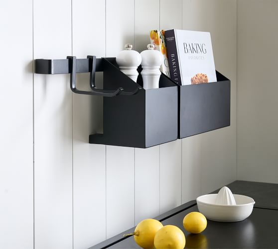 Kellan Wall-Mount Row of Hooks  Pottery barn, Country kitchen decor, Wall  mounted shelves