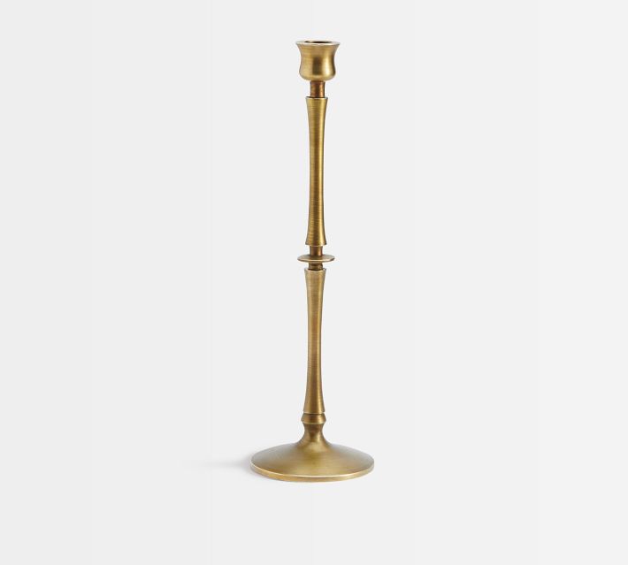 Moravian Star Taper Candle Holder, Brass – Domaci