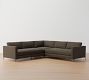 Jake Leather 3-Piece L-Shaped Sectional (111&quot;)