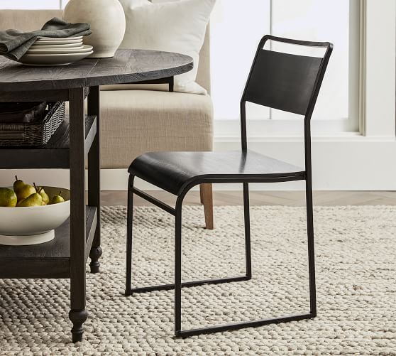 Pottery barn online black dining chairs