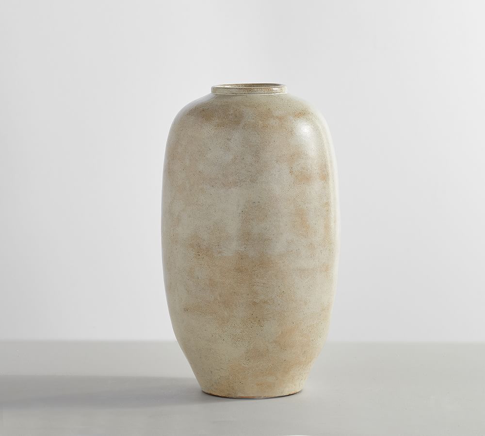 Artisan Handcrafted Ceramic Vase - Gray