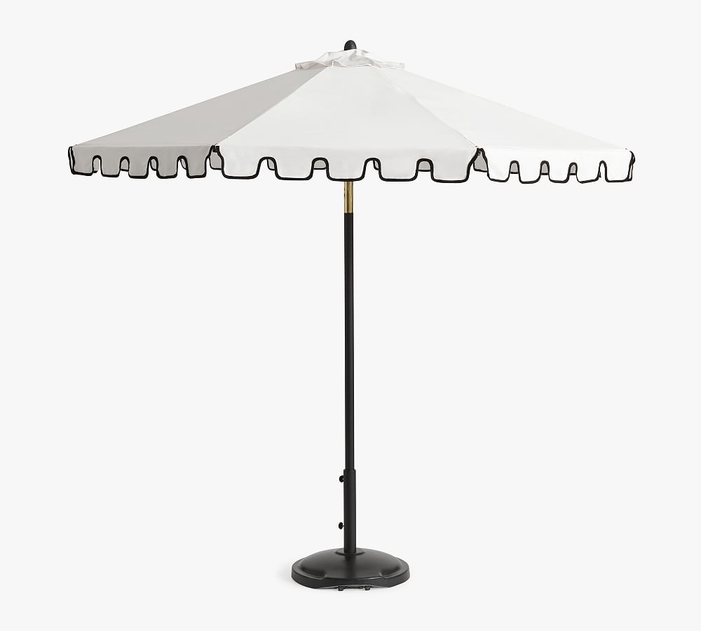 Premium 9' Round Portofino Patio Umbrella &ndash; Rustproof Aluminum Tilt Frame