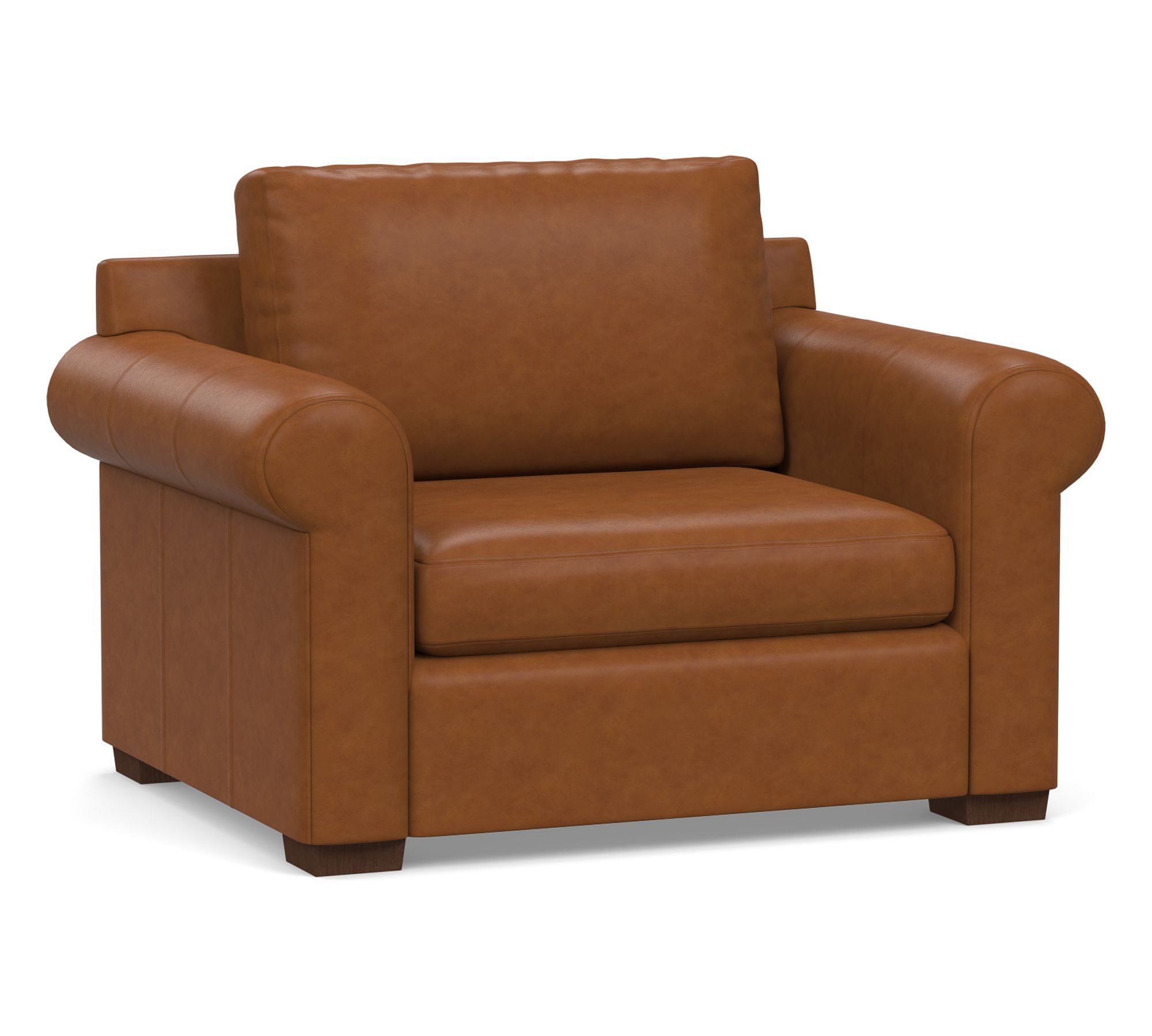 Shasta Roll Arm Leather Chair