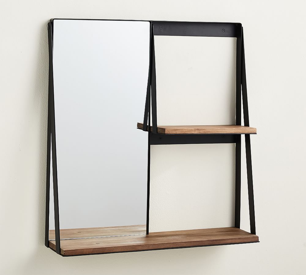 Trenton Ladder Shelf with Mirror