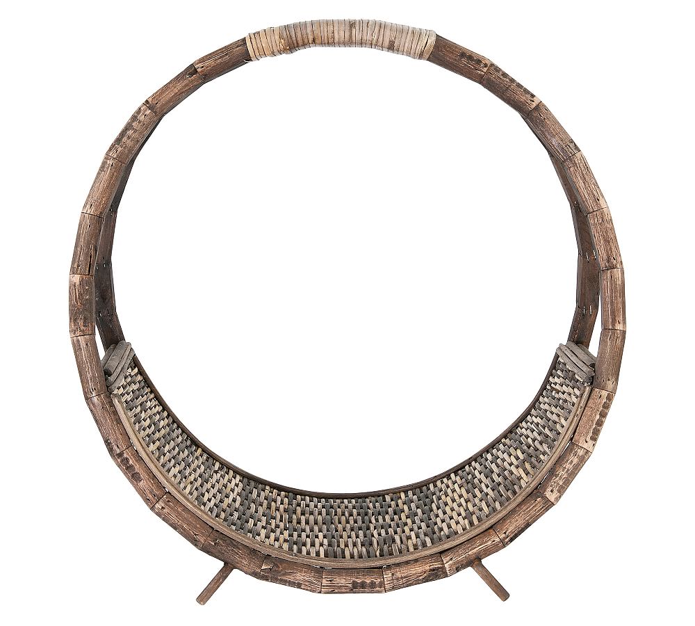 Rattan Log Holder Pottery Barn