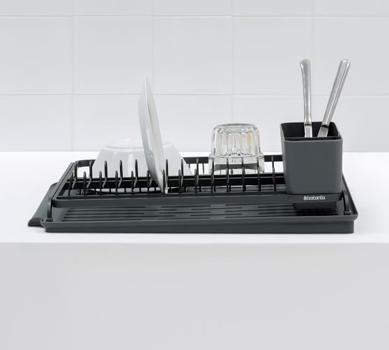 Dish drying rack, 37 x 32.6 x 17.2 cm - simplehuman