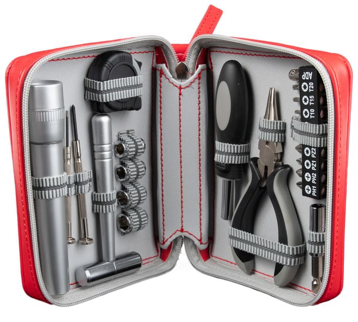 25-Piece Mini Tool Kit Set - Basic Portable Small Tool Kit w/ Case for  Travel
