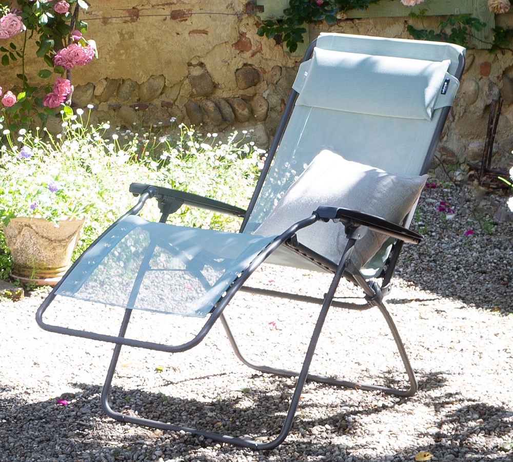 Fabric deck chair - Pop Up XL Airlon - Lafuma Mobilier - steel