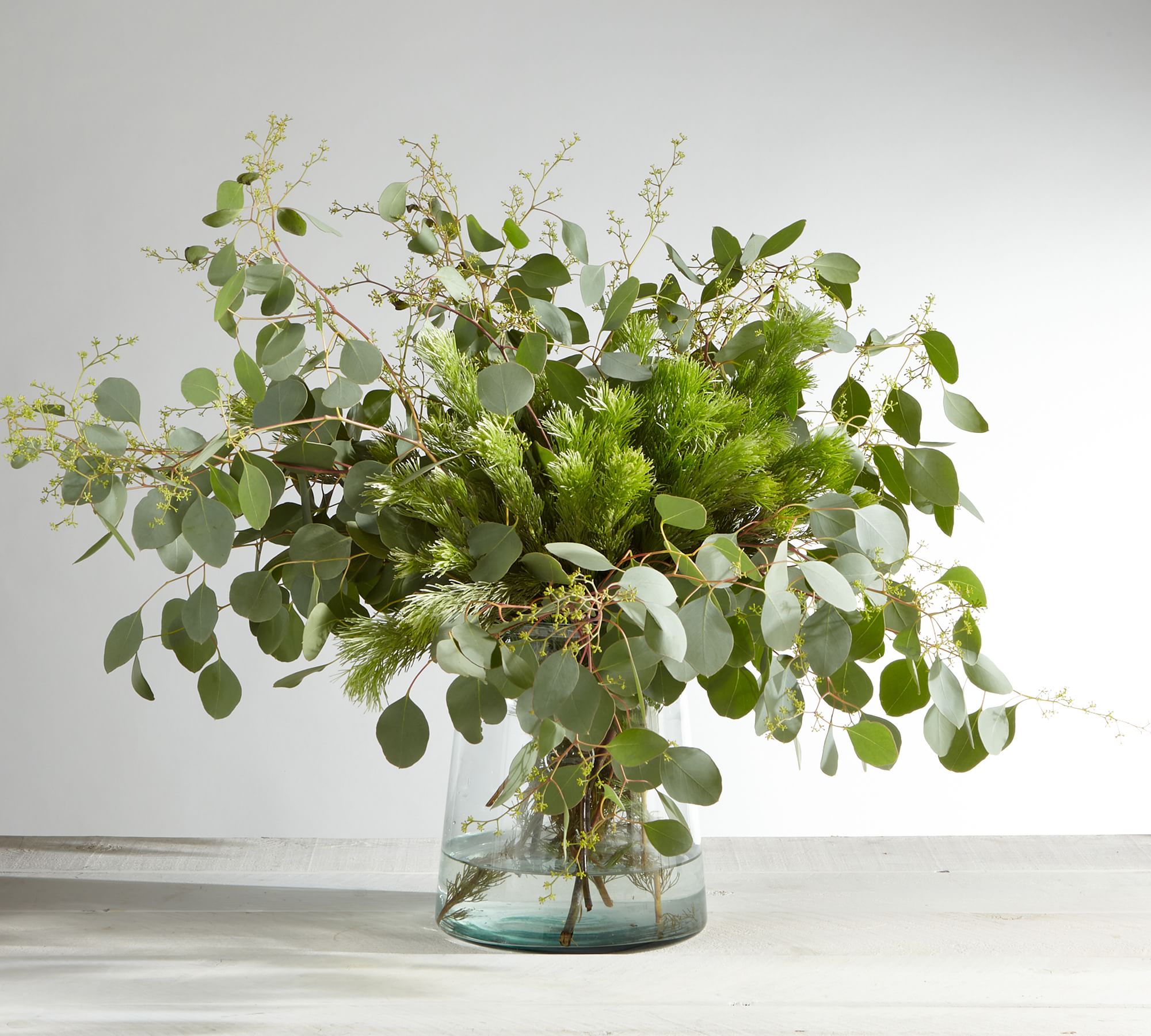 Live Wooly Bush & Seeded Eucalyptus Bunches