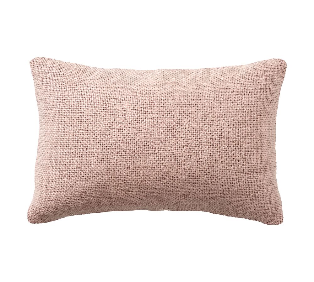Faye Linen Textured Lumbar Pillow Cover