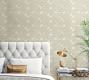 Scalloped Metallic Removable Wallpaper | Pottery Barn