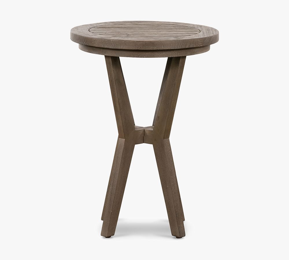 Raylan Teak Outdoor Round Outdoor End Table