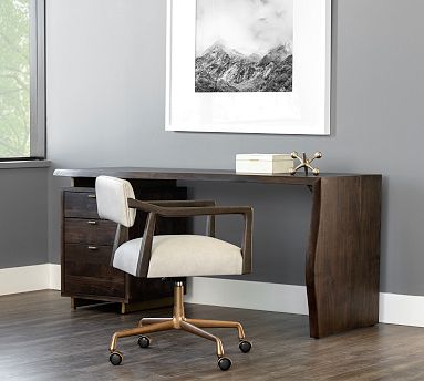 Buy Writing Desk for Home Office Small Desk With Drawer Oak Mid