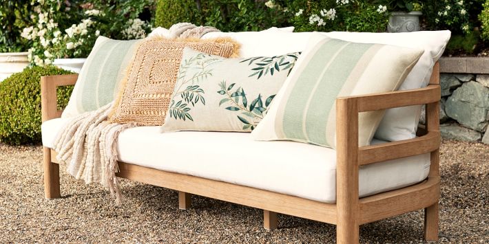 GRETA NATURAL Indoor-Outdoor Pillow By Kavka Designs - Bed Bath