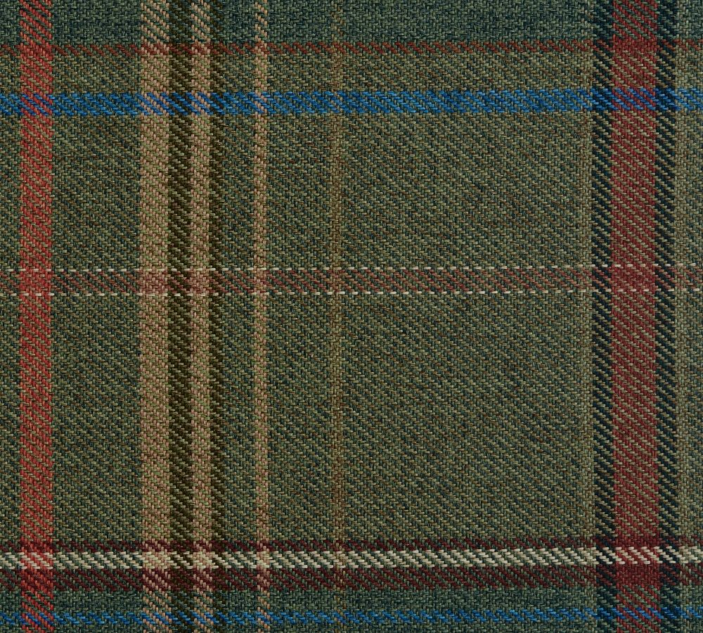 Sage Green Plaid Fabric | Multicolor Cotton Tartan Twill 58W