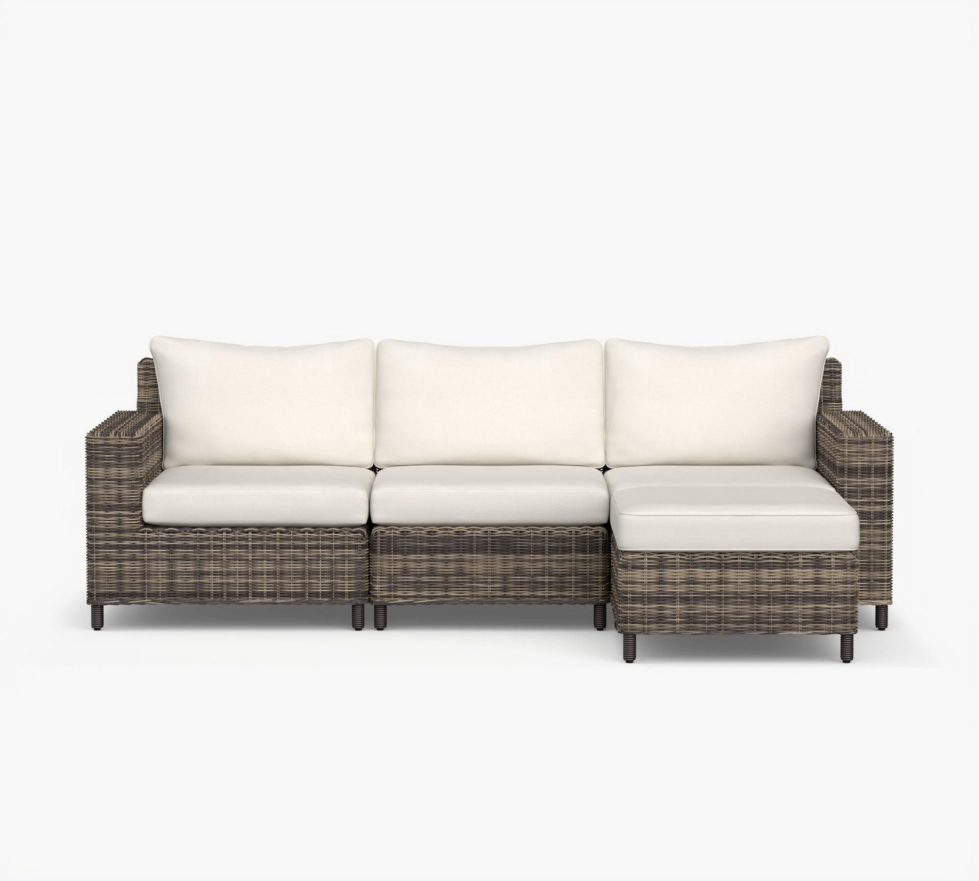 Torrey Square-Arm 4-Piece Outdoor Sectional (99")