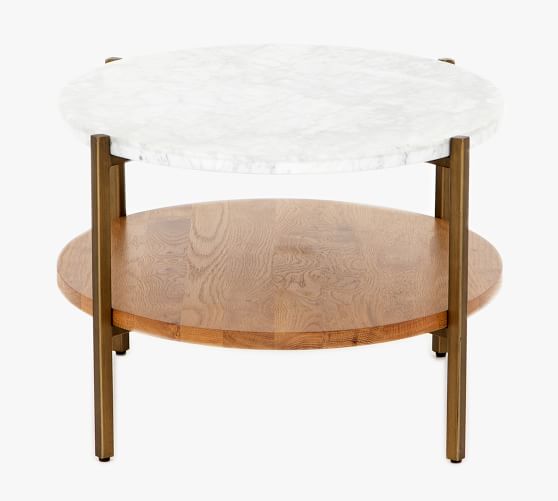 Modern Oval Marble Coffee Table | Pottery Barn