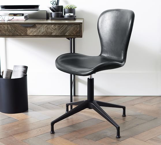 Nash Leather Swivel Desk Chair