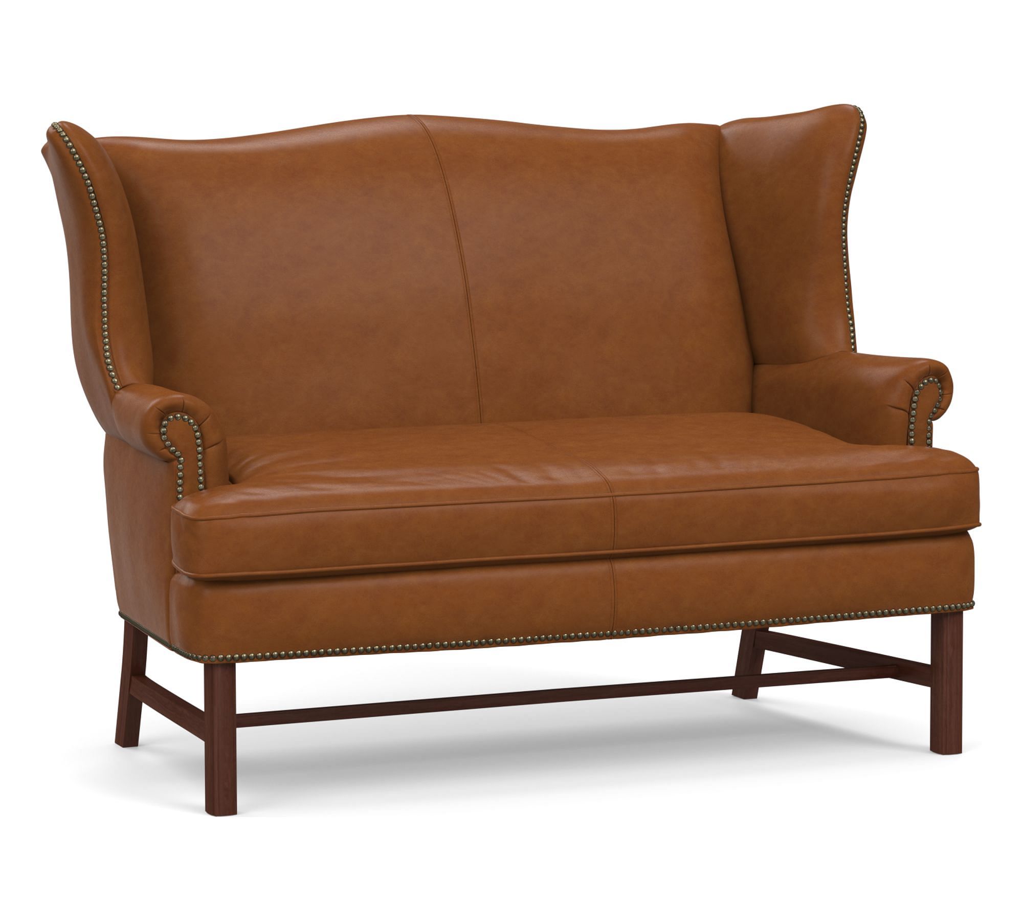 Thatcher Leather Settee (59")