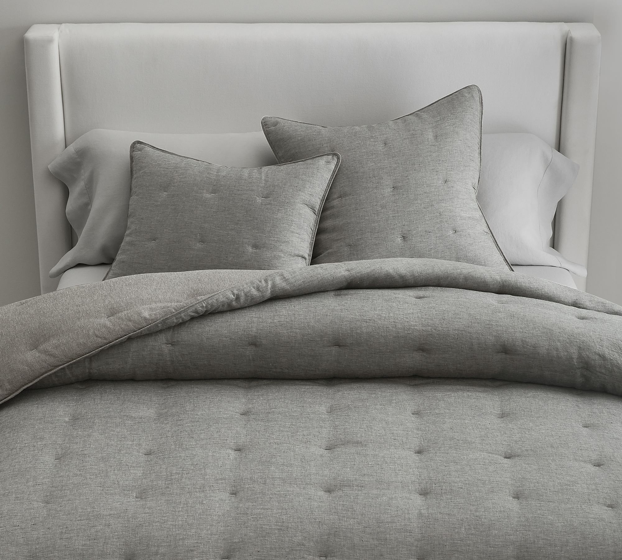 Open Box: Belgian Flax Linen Comforter & Shams