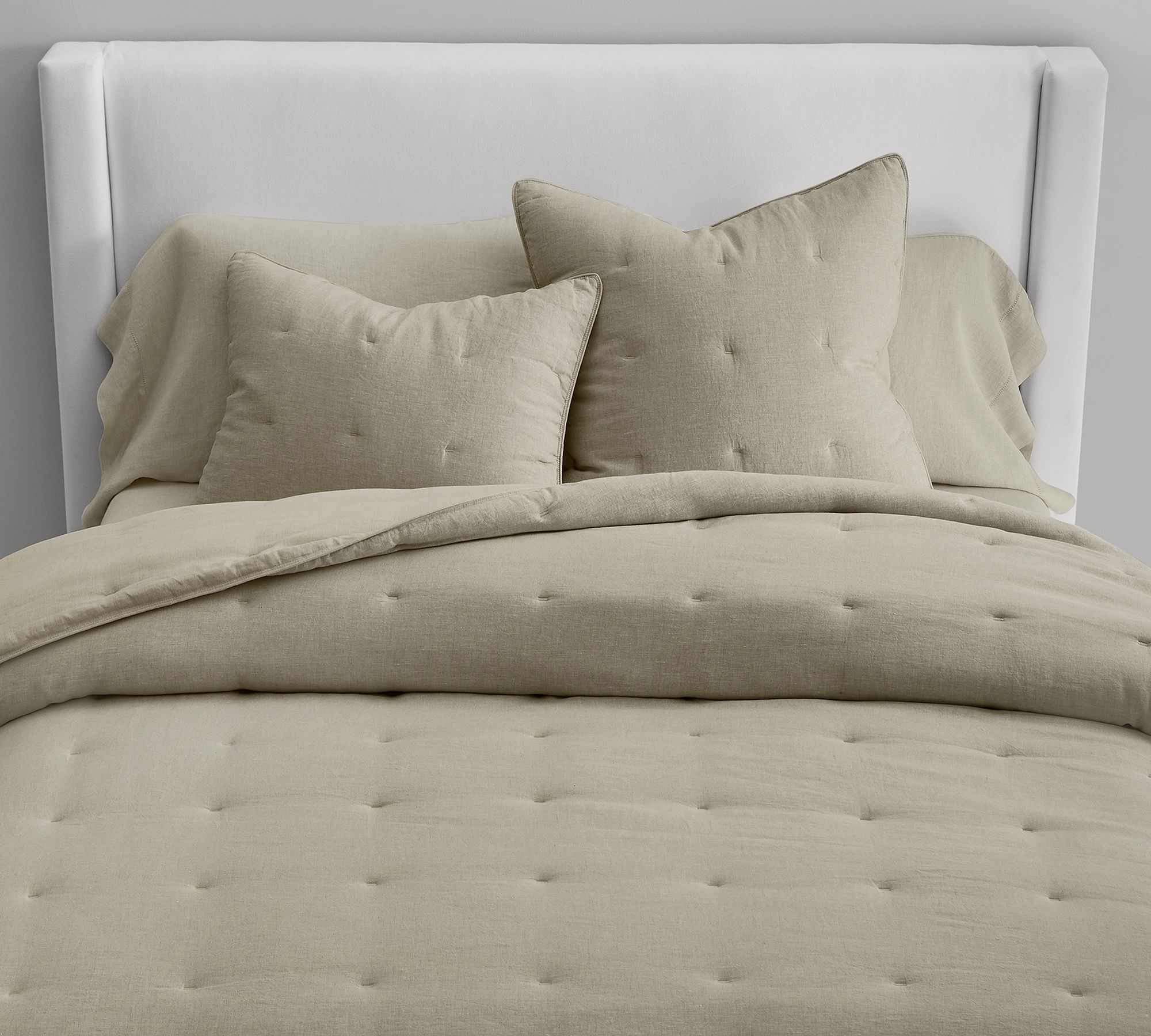 Open Box: Belgian Flax Linen Comforter & Shams