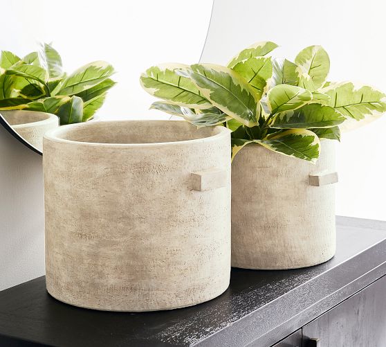 Geometric Ceramic Planter Bathroom Storage Kitchen Storage Plant