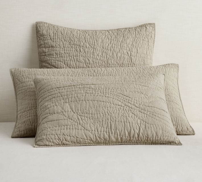 White Waffle Pillow Sham  LinenNotes – Linen Notes