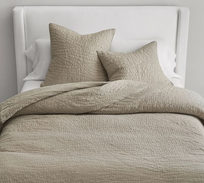 White Waffle Pillow Sham  LinenNotes – Linen Notes