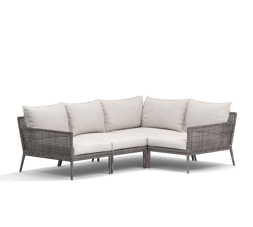 Cammeray Wicker 4-Piece Patio Outdoor Sectional